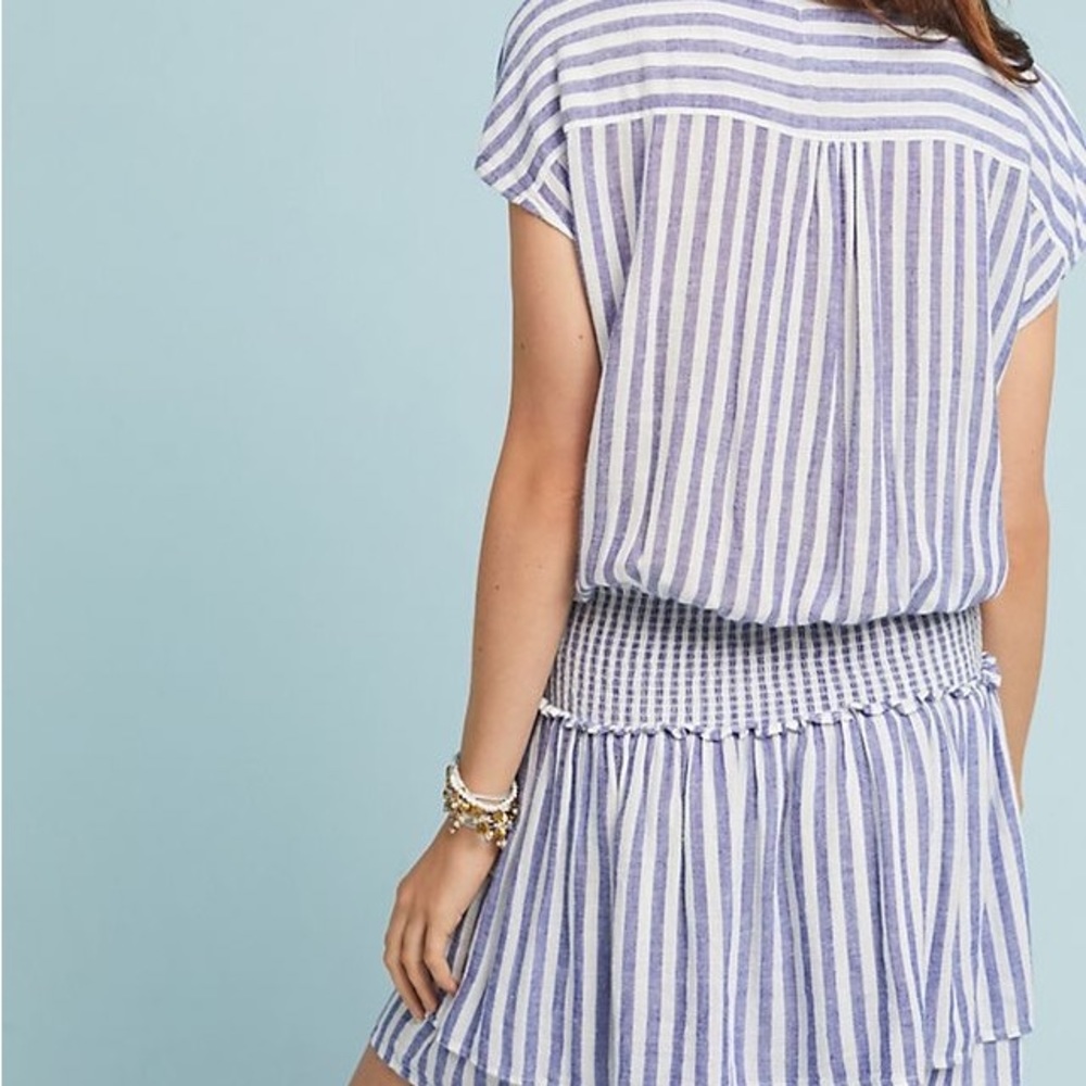 Rails Angelina Boracay Stripe Dress Women’s Small Blue White - Picture 4 of 9